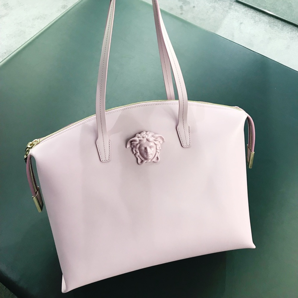 Versace Lilac Medusa Tote Authentic